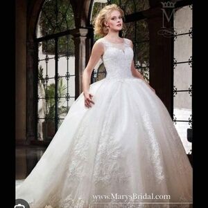 Mary's Bridal Elegant White Wedding Dress